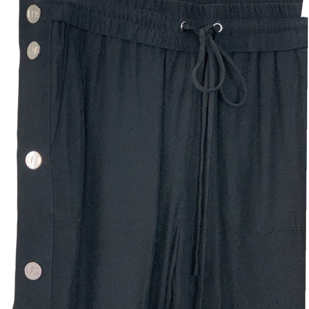 LPA Pant 552 Hip Hop Snap Sides Jogger in Black - Picture 7 of 9